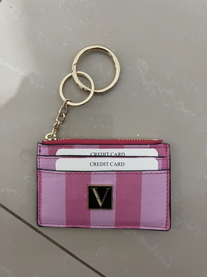 Card and cash wallet new, pink