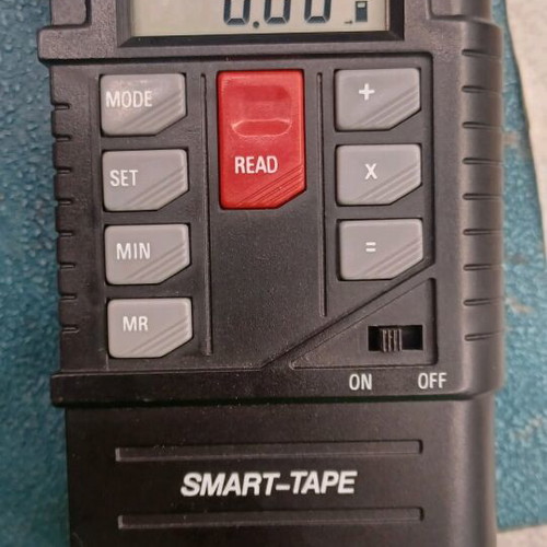 Smart tape distance measurer used