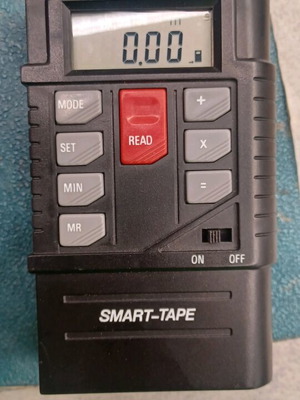 Smart tape distance measurer used