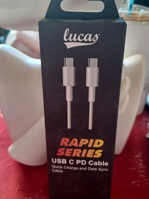 Lucas USB-C PD Cable new for fast charging and data sync