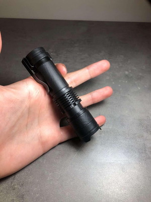 Pocket flashlight rechargeable with 4 modes excellent condition