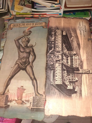 Hanging posters new, two rare, made of wax