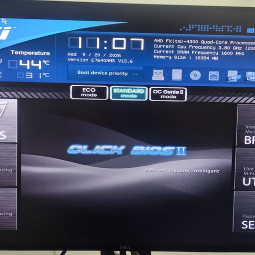 Combo PC FX MSI 990FXA GD80 16GB RAM FX 4300 CPU cooler like new