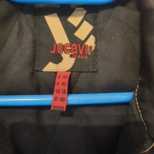 Jocavi women's dark denim jacket with quilted lining