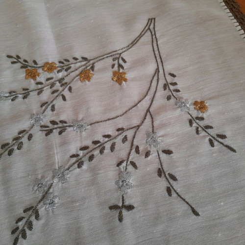 Handmade embroidered tsevres set of 3, like new