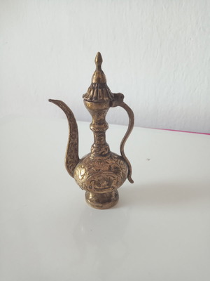 Bronze lamp used, 80 years old, 15 cm height