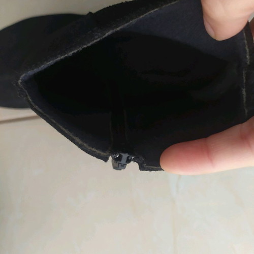 Moods Shoes black suede ankle boots used, size 37