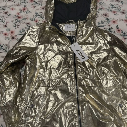 Only spring jacket new, black and gold, size S