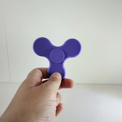 Fidget spinner soft purple, 3D printed, new