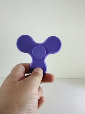 Fidget spinner soft purple, 3D printed, new