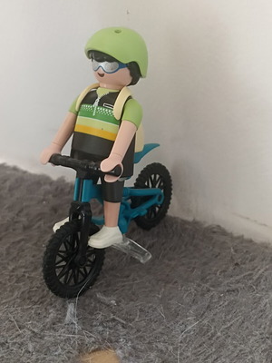 Playmobil cyclist collectible, like new