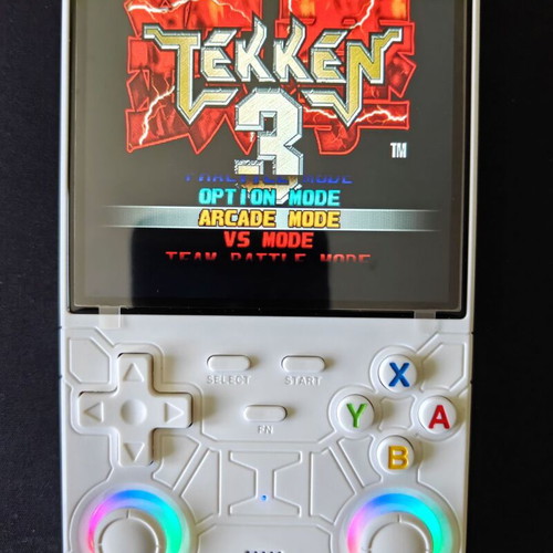 Original R36 Ultra retro handheld game console, 4.0-inch, white, 128GB, 22,000 games