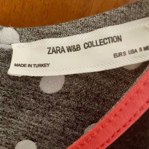 Zara top used, cotton, size S, black and white