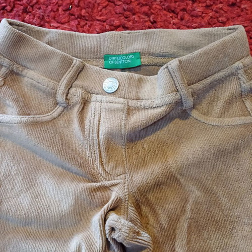 Benetton kids corduroy pants like new, size 6-7 years, 122 cm