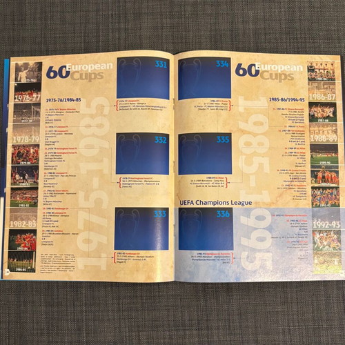 Panini Champions League 2014-2015 album and box with 50 packets in excellent condition