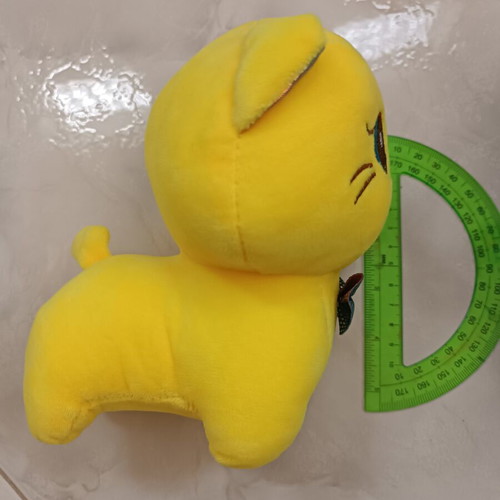 Set of 2 plush toys, cat and elephant