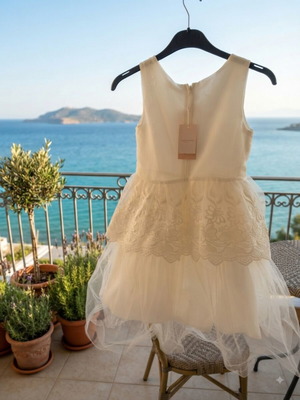 Princess dress no10 for flower girl, lace and tulle