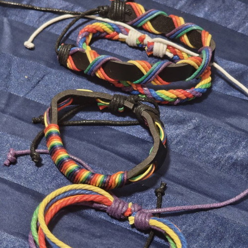 Macrame bracelets new, multicolor and black