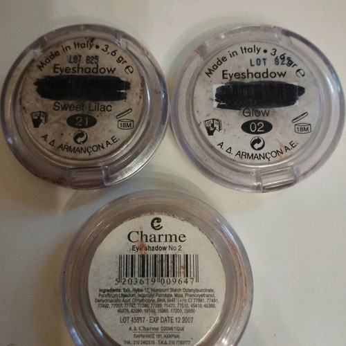 Set of three eye shadows like new, Azade and Charme