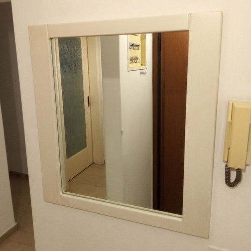 White square lacquer mirror like new