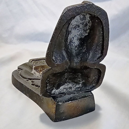 Vintage Metal Egyptian Pharaoh Ashtray 70s, like new