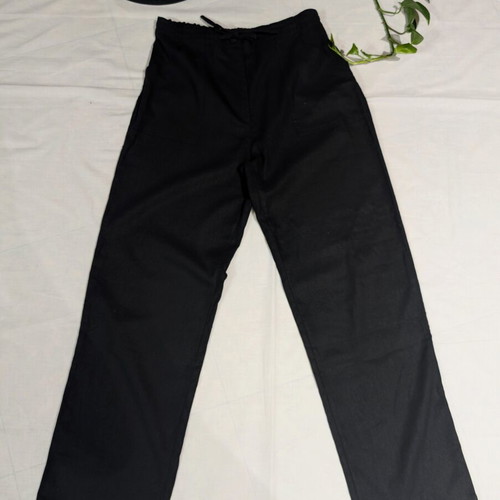 Black linen pants like new, size S/M, wide leg