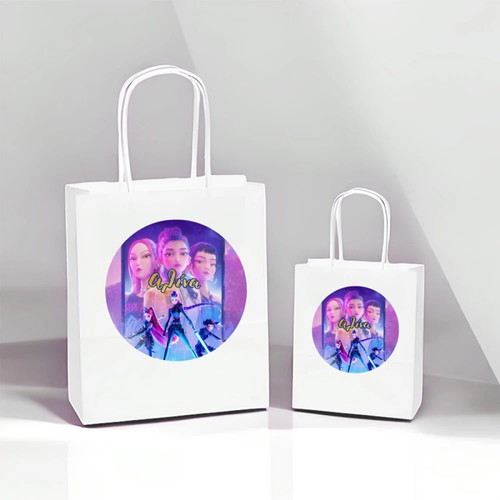 White K-Pop Demon Hunters Gift Bags 15 pcs new