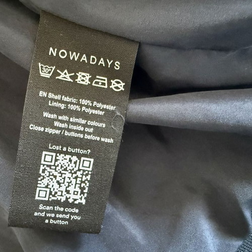 Nowadays Bomber Jacket new, men's size L, dark blue polyester