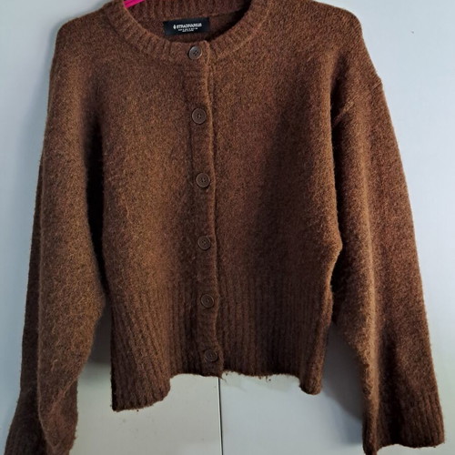 Stradivarius cardigan brown like new, size S