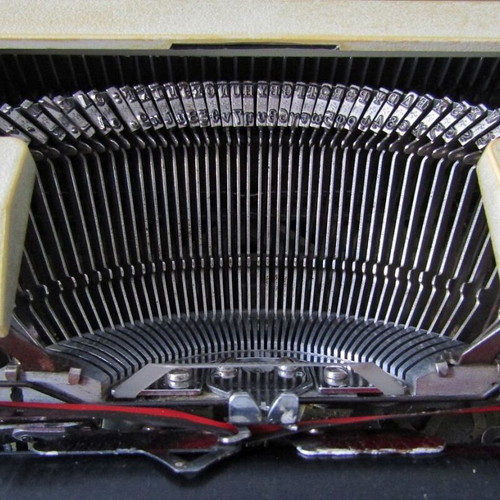 Antares Compact 33 typewriter used, 1960s, Greek keyboard