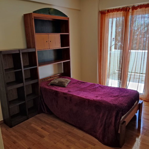 Laro bookcase with bed space, solid wood, water color finish