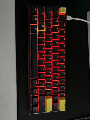 Ducky One 2 Mini like new, modded with Red switches and RGB