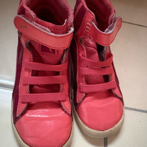 Μποτάκια αστραγάλου Puma 27 αθλητικά παπούτσια μεταχειρισμένα, κόκκινα