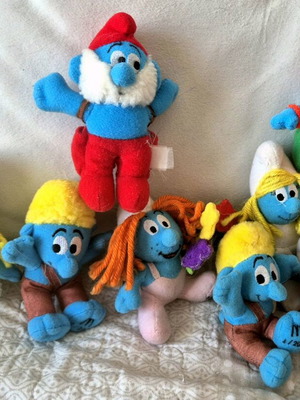 Plush Smurfs used from 2000