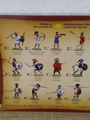 Zvezda Greek Infantry 1:72 model kit like new