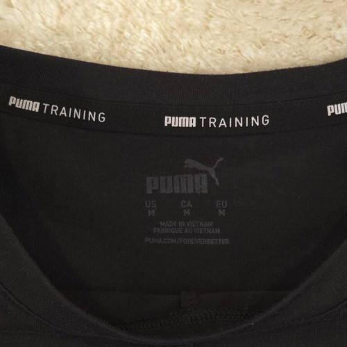 Puma Training women's t-shirt with knot black, like new, size M