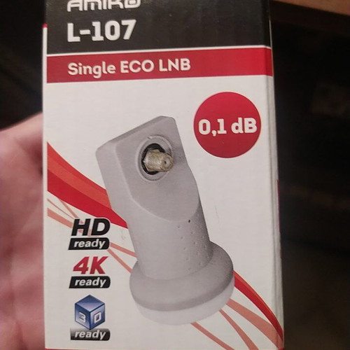 Amiko L-107 Single ECO LNB new, HD/4K/3D ready