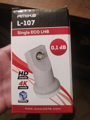 Amiko L-107 Single ECO LNB new, HD/4K/3D ready