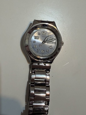 Swatch Irony women's watch used with Coca Cola engraving bracelet