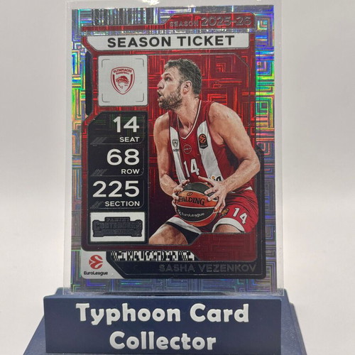 2025-26 Panini Contenders Euroleague Sasha Vezenkov Season Ticket used