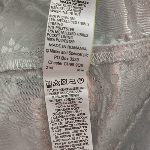 Light floral jacket Marks & Spencer used, spring, size L