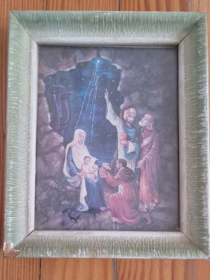 Vintage Nativity print used