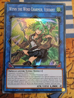 Wynn The Wind Charmer κάρτα Yugioh σαν καινούργιο