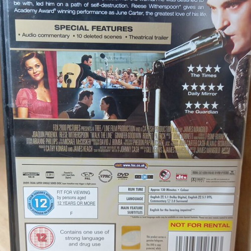 Walk the Line DVD like new with English subtitles