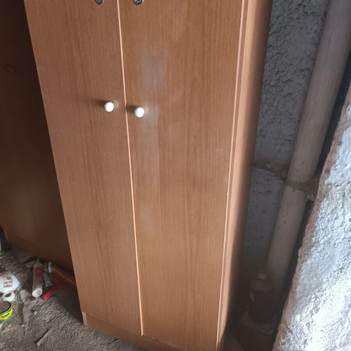 Διφυλλη ντουλάπα μεταχειρισμένη από βαρύ νοβοπάν 16 μμ