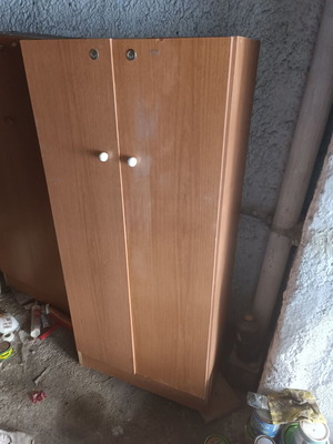 Διφυλλη ντουλάπα μεταχειρισμένη από βαρύ νοβοπάν 16 μμ