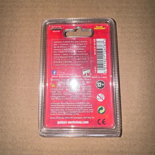 Warhammer Underworlds Beastgrave Rippa’s Snarlfangs Dice Pack like new, sealed
