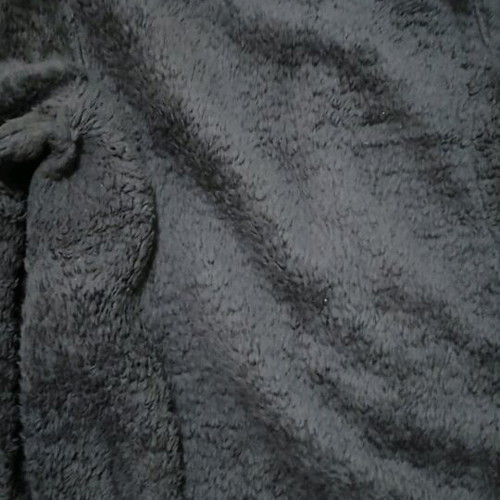 Fleece jacket dark gray used, size medium, very soft