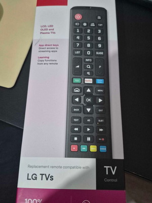 Remote control for all LG TVs new