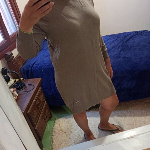 London Fog dress like new, beige, size L-XL